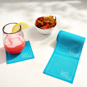 The Real Teal Cocktail Napkins