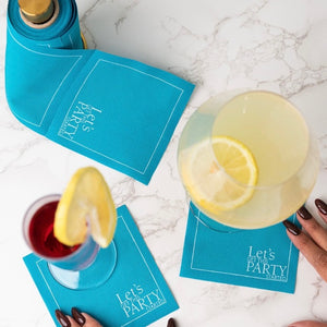 The Real Teal Cocktail Napkins
