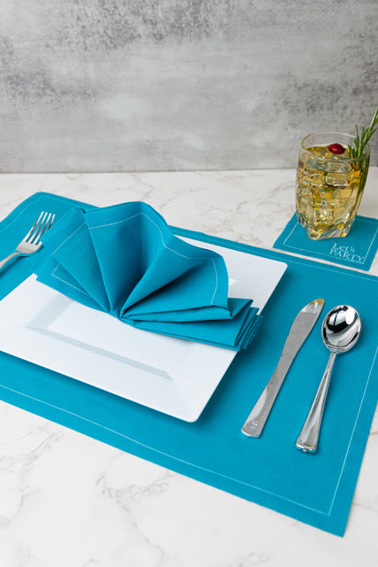 The Real Teal Cotton Napkins