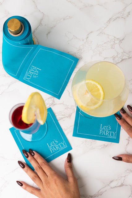 The Real Teal Cocktail Napkins